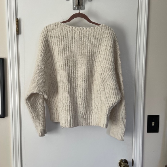 Anthro Sleeping in Snow Adaia Chenille Cable Knit Sweater L - Picture 6 of 10